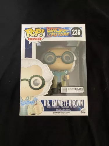 Funko Pop Dr. Emmett Brown 236 Back To The Future Loot Crate Exclusive Pop