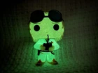 Funko POP Dr. Emmett Brown 62 glow Back to the Future Con Exclusive Out Of Box