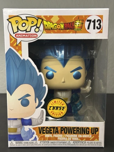 Funko Pop! Dragon Ball Super: Vegeta Powering Up #713 CHASE Metallic w/Protector
