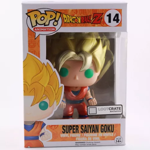 Funko Pop Dragon Ball Z - Super Saiyan Goku - Lootcrate Metallic Exclusive #14