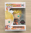 Funko Pop Dragon Ball Z Super Saiyan Goku With Energy #865 + Free Protector