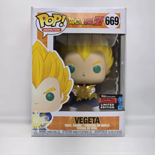 Funko Pop Dragonball Z DBZ VEGETA 669 NYCC Fall Exclusive Vinyl Figure Protector
