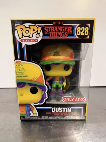 Funko Pop! Dustin Stranger Things #828 Black Light Target Exclusive Vinyl