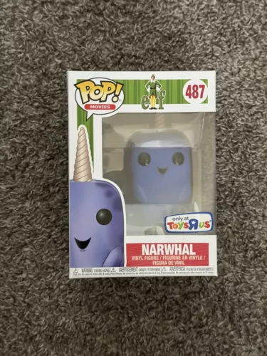 Funko POP Elf Narwhal #487 Toys R Us Exclusive Christmas Vaulted WITH CASE