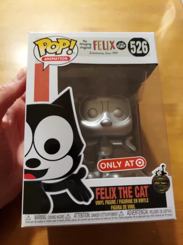 Funko Pop Felix the Cat 100th Anniversary #526 Metallic Silver Target READ