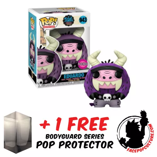 FUNKO POP FOSTERS HOME FOR IMAGINARY FRIENDS EDUARDO FLOCKED #943 EXCLUSIVE
