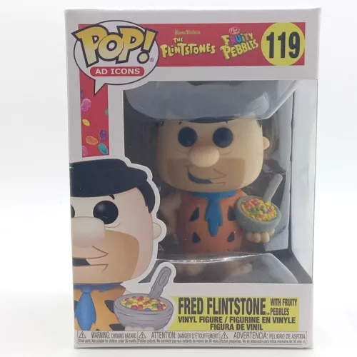 Funko Pop! Fred Flintstone with Fruity Pebbles 119 Classic Hanna Barbera Cartoon
