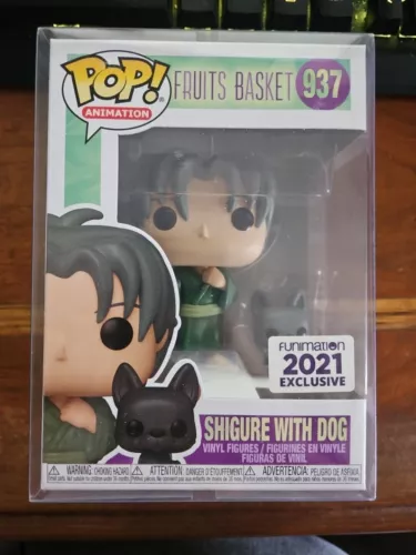 Funko Pop Fruits Basket Shigure with Dog Funimation 2021 Exclusive 937 PROTECTOR