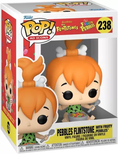 Funko Pop! Fruity Pebbles Flintstone with Fruity Pebbles #238/ Free shipping