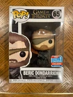 Funko Pop Game of Thrones Beric Dondarrion # 65 AUTHENTIC Fall Convention