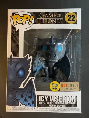 FUNKO POP! GAME OF THRONES, BOX LUNCH EXCLUSIVE, GLOWS, ICY VISERION #22