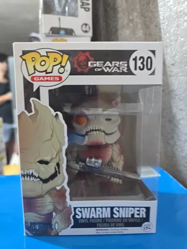Funko Pop Games #130 Swarm Sniper Gears Of War Gamestop Exclusive
