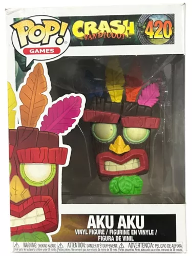 Funko POP! Games - AKU AKU Crash Bandicoot #420 - Vinyl Figure Vaulted