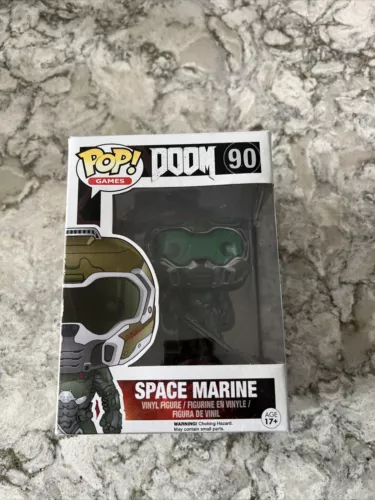 Funko POP Games: Doom - Space Marine Green 90 BRAND NEW