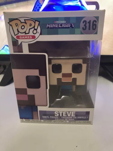 FUNKO POP GAMES - No. 316 - NEW - MINECRAFT - STEVE Fast And Free Postage