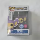 🔥 Funko Pop! Games 🔥 Pokemon - Aipom #947 🔥 Flocked 🔥 Brand New in Box ✈️