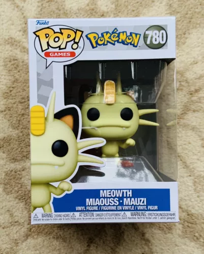 Funko Pop Games! Pokémon Meowth Vinyl Figure - #780 - New and Sealed