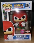 Funko Pop! Games Sonic The Hedgehog Knuckles #854 Exclusive Flocked W/protector