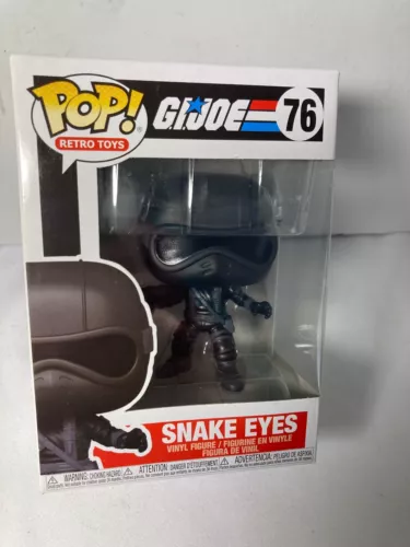 Funko Pop! GI Joe Cartoon Toy Retro SNAKE EYES  Vinyl Figure #76 NEW in Box