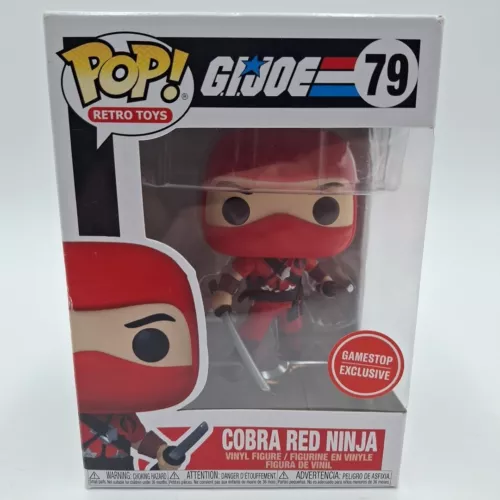 Funko Pop! GI Joe Cobra Red Ninja # 79 GameStop Exclusive