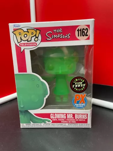 Funko POP Glowing Mr. Burns PX Previews Exclusive Glow CHASE  #1162 (Vaulted)
