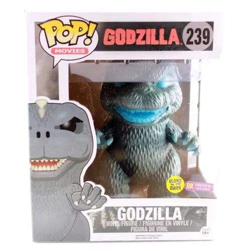 Funko Pop Godzilla -  6 in Super Size - GITD PX Diamond Exclusive Figure - #239