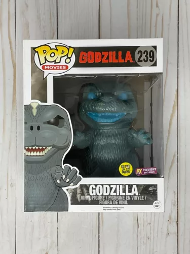 Funko Pop! Godzilla 6 in Super Size - GLOW PX #239 Previews Exclusive Figure #D