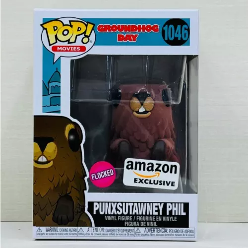 Funko Pop! Groundhog Day - Punxsutawney Phil #1046 Amazon Exclusive Flocked