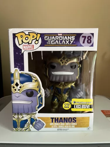 Funko Pop! Guardians Of The Galaxy #78 Thanos Entertainment Earth Exclusive GITD