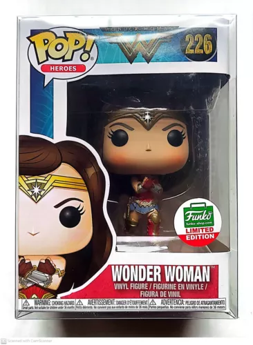 FUNKO POP! HEROES #226 WONDER WOMAN  FUNKO-SHOP.COM LIMITED EDITION