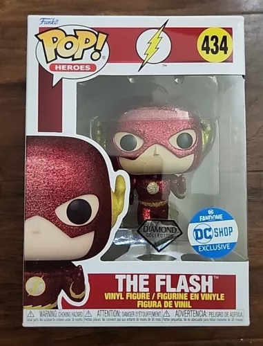 Funko Pop! Heroes 434 The Flash Diamond Glitter DC Shop Exclusive