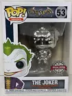 Funko Pop! Heroes #53 Batman Arkham Asylum The Joker SILVER Chrome New In Box