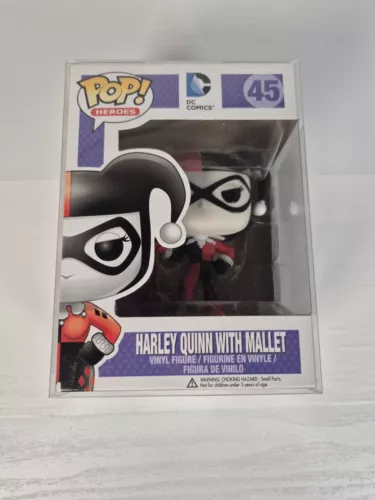Funko POP Heroes DC Comics Harley Quinn With Mallet #45 Vinyl With Pop Protector