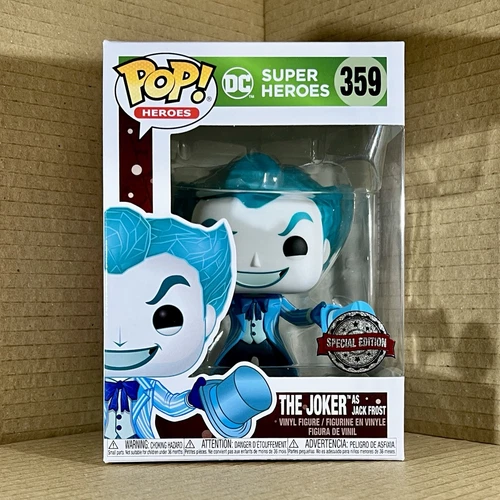 Funko Pop! Heroes DC Super Heroes #359 The Joker As Jack Frost Free Protector