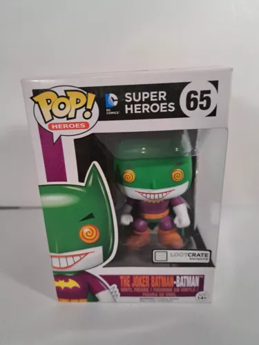 Funko Pop Heroes DC Super Heroes #65 The Joker Batman-Batman Loot Crate...