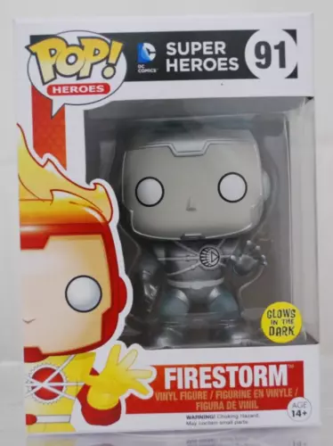Funko Pop! Heroes DC Super Heroes #91 - Firestorm (Fugitive Toys Ex)-New/Vaulted