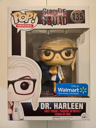 Funko Pop! Heroes Dr. Harleen #135 Walmart Exclusive Suicide Squad Harley Quinn