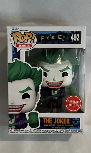 Funko POP! Heroes Freakshow THE JOKER #492 GameStop Exclusive