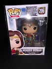 Funko POP! Heroes Justice League #206 Wonder Woman w/ sword. W/ POP PROTECTOR