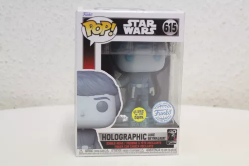 Funko POP! Holographic Luke GITD Return Of The jedi 615 New Invoice VAT