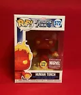Funko Pop! Human Torch #572 Glow In The Dark With Protector
