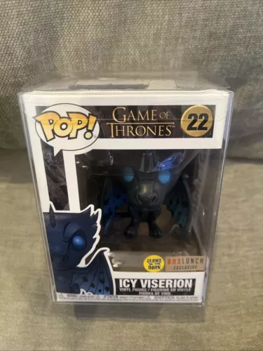 Funko Pop Icy Viserion Game Of Thrones 22 Boxlunch Glow Exclusive