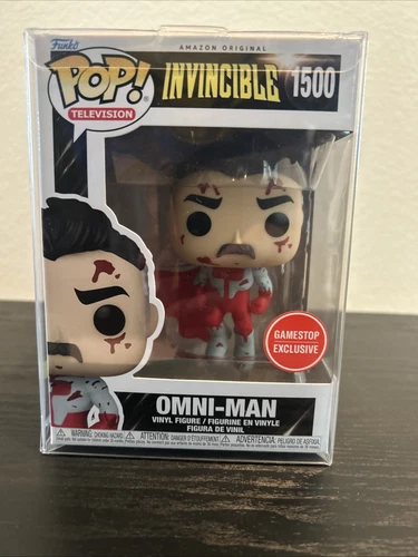 Funko Pop! Invincible - Omni-Man - Bloody GameStop (Exclusive) #1500 With Protec