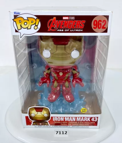 Funko Pop! Jumbo 10" Inch Avengers Age of Ultron Iron Man Mark 43 Gamestop #962