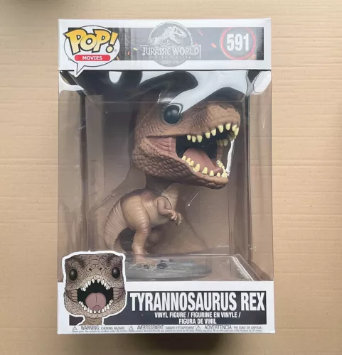 Funko Pop Jurassic World Tyrannosaurus Rex 10" #591 + Free Protector