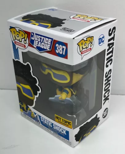 Funko Pop! Justice League Static Shock #387 - Hot Topic Exclusive