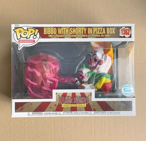 Funko Pop Killer Klowns Bibbo With Shorty In Pizza Box #1362 + Free Protector
