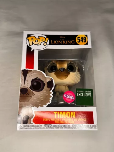 Funko Pop! Lion King Timon # 549 Flocked Barnes & Noble Exclusive