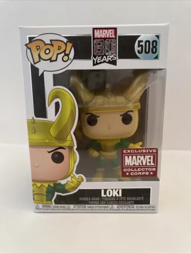 Funko Pop Loki #508 Marvel Exclusive Collector Corps Thor Comics Vinyl Figure