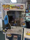 FUNKO POP Lucario #856 Pearlescent Figure Pokémon Center Exclusive